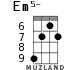 Em5- для укулеле - вариант 6
