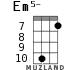 Em5- для укулеле - вариант 7