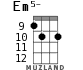 Em5- для укулеле - вариант 8
