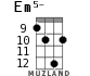 Em5- для укулеле - вариант 9