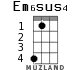 Em6sus4 для укулеле
