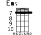 Em7 для укулеле - вариант 4