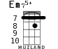 Em75+ для укулеле - вариант 6