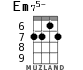 Em75- для укулеле - вариант 3