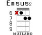 Emsus2 для укулеле - вариант 10
