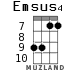Emsus4 для укулеле - вариант 5