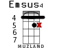 Emsus4 для укулеле - вариант 8