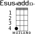Esus4add13- для укулеле - вариант 1