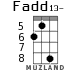 Fadd13- для укулеле - вариант 5