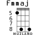 Fmmaj для укулеле - вариант 3