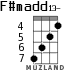 F#madd13- для укулеле - вариант 2