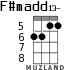 F#madd13- для укулеле - вариант 3