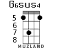 G6sus4 для укулеле - вариант 4