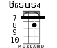G6sus4 для укулеле - вариант 6