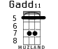 Gadd11 для укулеле - вариант 5