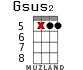 Gsus2 для укулеле - вариант 20