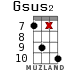 Gsus2 для укулеле - вариант 21
