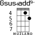 Gsus4add9- для укулеле - вариант 3
