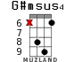 G#msus4 для укулеле - вариант 9
