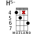 H5- для укулеле - вариант 12