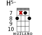 H5- для укулеле - вариант 13