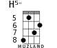 H5- для укулеле - вариант 3