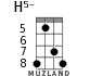 H5- для укулеле - вариант 4