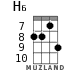 H6 для укулеле - вариант 3