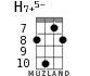 H7+5- для укулеле - вариант 4