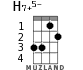 H7+5- для укулеле - вариант 1