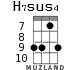 H7sus4 для укулеле - вариант 4