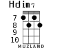 Hdim7 для укулеле - вариант 3