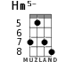 Hm5- для укулеле - вариант 4