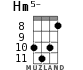 Hm5- для укулеле - вариант 5
