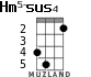 Hm5-sus4 для укулеле - вариант 2