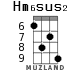 Hm6sus2 для укулеле - вариант 3
