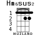Hm6sus2 для укулеле - вариант 1