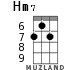 Hm7 для укулеле - вариант 4