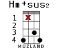 Hm+sus2 для укулеле - вариант 12