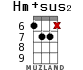 Hm+sus2 для укулеле - вариант 10