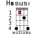Hmsus2 для укулеле - вариант 12