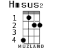 Hmsus2 для укулеле - вариант 1