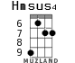 Hmsus4 для укулеле - вариант 4