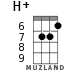 H+ для укулеле - вариант 5