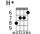 H+ для укулеле - вариант 6