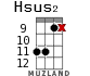Hsus2 для укулеле - вариант 11