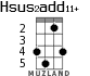 Hsus2add11+ для укулеле - вариант 2