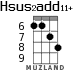 Hsus2add11+ для укулеле - вариант 1