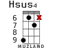 Hsus4 для укулеле - вариант 11