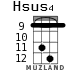 Hsus4 для укулеле - вариант 6